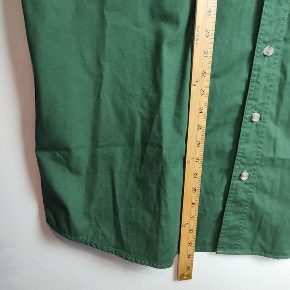 Bass Pro Shops Button-Up Shirt Men's XLT Green Embroidered Logo Short Slvs - Picture 6 of 9
